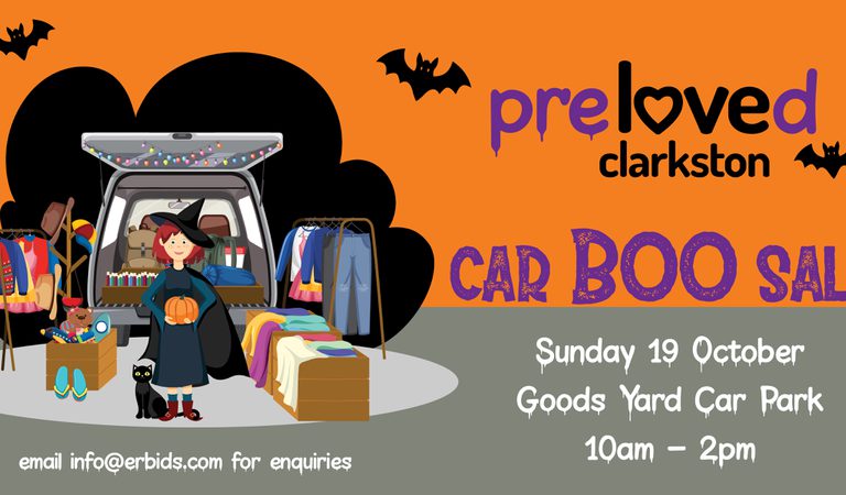 BOO sale preloved event banner